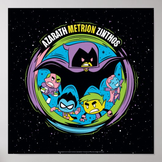 Tien Titans gaan! | Raven "Azarath Metrion Zinthos Poster (Voorkant)