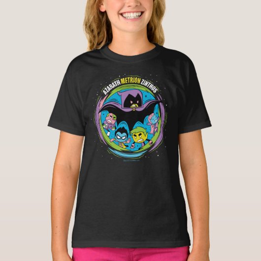 Tien Titans gaan! | Raven "Azarath Metrion Zinthos T-shirt (Voorkant)