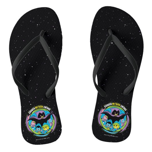Tien Titans gaan! | Raven "Azarath Metrion Zinthos Teenslippers (Voetbed)