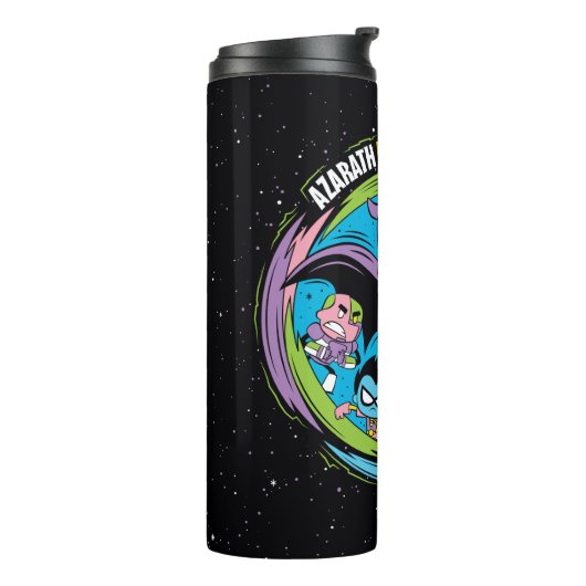 Tien Titans gaan! | Raven "Azarath Metrion Zinthos Thermosbeker (Gedraaid links)