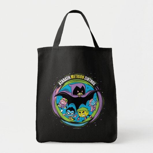 Tien Titans gaan! | Raven "Azarath Metrion Zinthos Tote Bag (Voorkant)
