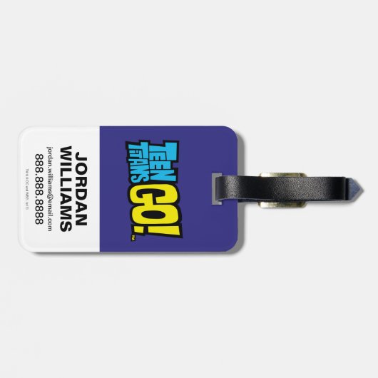 Tien Titans gaan! | Raven Demonic Powers Graphic Bagagelabel (Achterkant horizontaal)