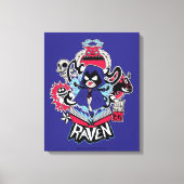 Tien Titans gaan! | Raven Demonic Powers Graphic Canvas Afdruk (Voorkant)
