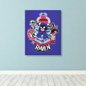 Tien Titans gaan! | Raven Demonic Powers Graphic Canvas Afdruk (Insitu (Houten vloer))