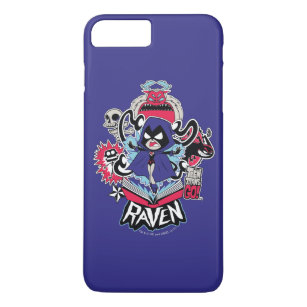 Tien Titans gaan!   Raven Demonic Powers Graphic Case-Mate iPhone Case