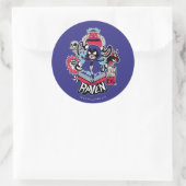 Tien Titans gaan! | Raven Demonic Powers Graphic Ronde Sticker (Tas)