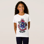 Tien Titans gaan! | Raven Demonic Powers Graphic T-shirt (Voorkant volledig)