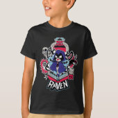 Tien Titans gaan! | Raven Demonic Powers Graphic T-shirt (Voorkant)