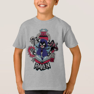 Tien Titans gaan!   Raven Demonic Powers Graphic T-shirt