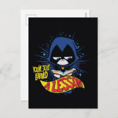 Tien Titans gaan! | Raven "Geleerde les" Briefkaart (Voorkant / Achterkant)