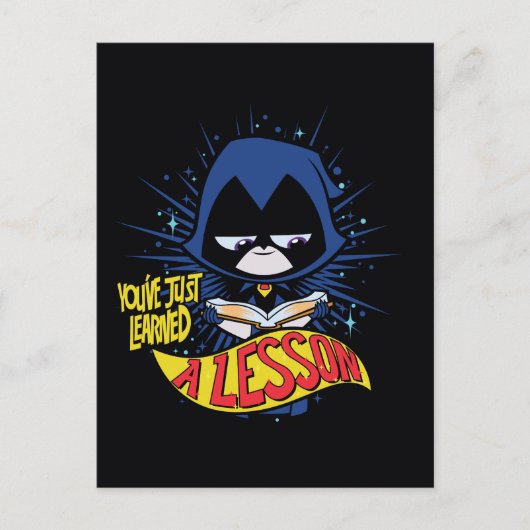 Tien Titans gaan! | Raven "Geleerde les" Briefkaart (Voorkant)