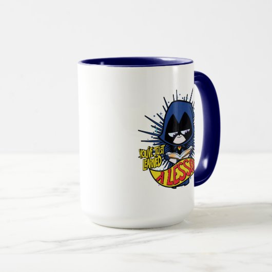 Tien Titans gaan! | Raven "Geleerde les" Mok (Voorkant rechts)