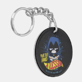 Tien Titans gaan! | Raven "Geleerde les" Sleutelhanger (Voorkant Links)