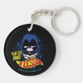 Tien Titans gaan! | Raven "Geleerde les" Sleutelhanger (Achterkant)