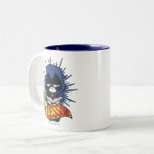 Tien Titans gaan! | Raven "Geleerde les" Tweekleurige Koffiemok (Voorkant links)