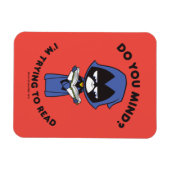 Tien Titans gaan! | Raven "Ik probeer te lezen" Magneet (Horizontaal)