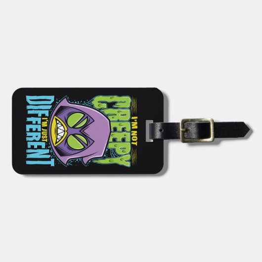 Tien Titans gaan! | Raven "Niet creepy ik ben ande Bagagelabel (Voorkant horizontaal)