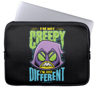 Tien Titans gaan! Raven "Niet creepy ik ben ande Laptop Sleeve