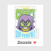 Tien Titans gaan! | Raven "Niet creepy ik ben ande Sticker (Vel)