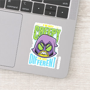 Tien Titans gaan!   Raven "Niet creepy ik ben ande Sticker