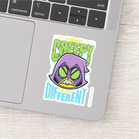 Tien Titans gaan! | Raven "Niet creepy ik ben ande Sticker (Detail)