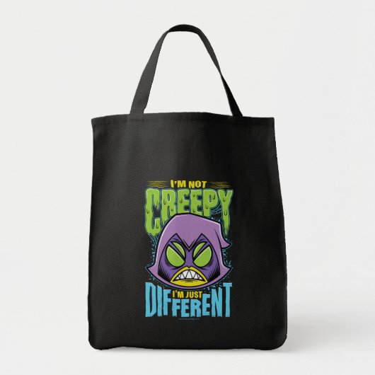 Tien Titans gaan! | Raven "Niet creepy ik ben ande Tote Bag (Voorkant)