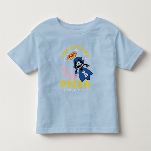 Tien Titans gaan! Raven "Truth Justice Pizza" Kinder Shirts (Voorkant)