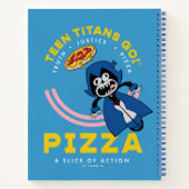 Tien Titans gaan! Raven "Truth Justice Pizza" Notitieboek (Achterkant)