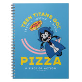 Tien Titans gaan! Raven "Truth Justice Pizza" Notitieboek (Voorkant)