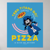 Tien Titans gaan! Raven "Truth Justice Pizza" Poster (Voorkant)