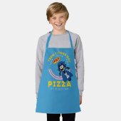 Tien Titans gaan! Raven "Truth Justice Pizza" Schort (Gedragen)