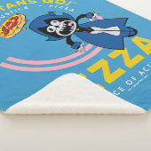 Tien Titans gaan! Raven "Truth Justice Pizza" Sherpa Deken (3/4)