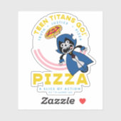 Tien Titans gaan! Raven "Truth Justice Pizza" Sticker (Vel)
