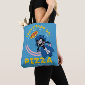 Tien Titans gaan! Raven "Truth Justice Pizza" Tote Bag (Dichtbij)