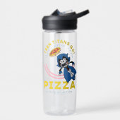 Tien Titans gaan! Raven "Truth Justice Pizza" Waterfles (Links)