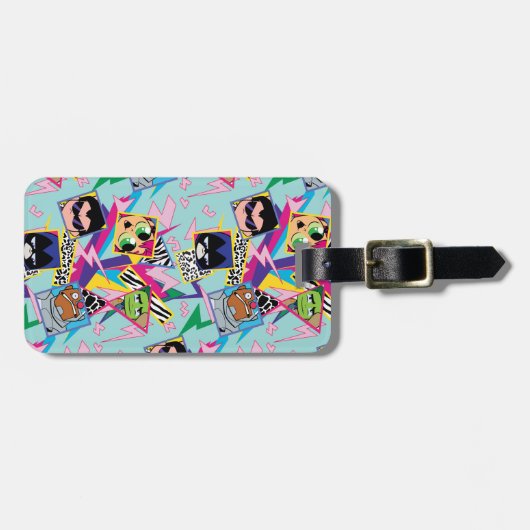 Tien Titans gaan! | Retro 90's Group Collage Bagagelabel (Voorkant horizontaal)