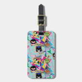 Tien Titans gaan! | Retro 90's Group Collage Bagagelabel (Voorkant verticaal)