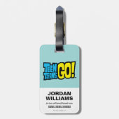 Tien Titans gaan! | Retro 90's Group Collage Bagagelabel (Achterkant verticaal)