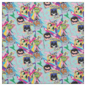 Tien Titans gaan! | Retro 90's Group Collage Stof (Swatch)