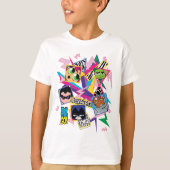Tien Titans gaan! | Retro 90's Group Collage T-shirt (Voorkant)