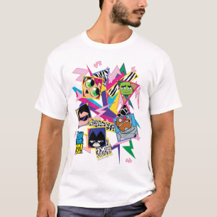 Tien Titans gaan!   Retro 90's Group Collage T-shirt