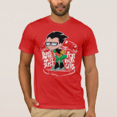 Tien Titans gaan! | Robin Booty Scooty Buns T-shirt (Voorkant)