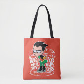 Tien Titans gaan! | Robin Booty Scooty Buns Tote Bag (Voorkant)