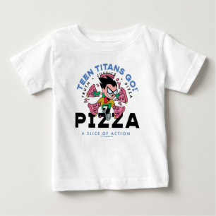 Tien Titans gaan! Robin "Truth Justice Pizza"