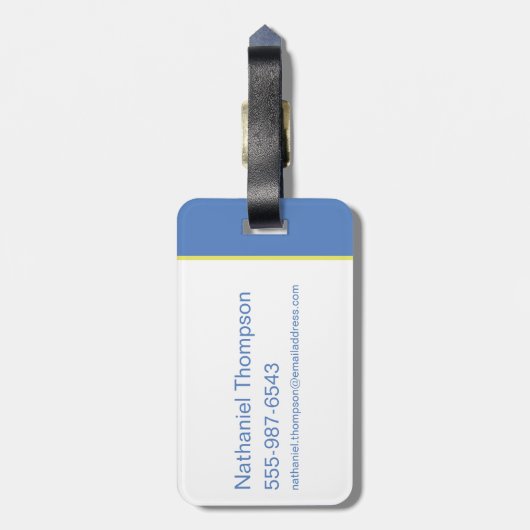 Tien Titans gaan! Robin "Truth Justice Pizza" Bagagelabel (Achterkant verticaal)