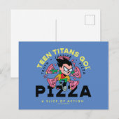 Tien Titans gaan! Robin "Truth Justice Pizza" Briefkaart (Voorkant / Achterkant)
