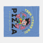 Tien Titans gaan! Robin "Truth Justice Pizza" Fleece Deken (Voorkant (Horizontaal))