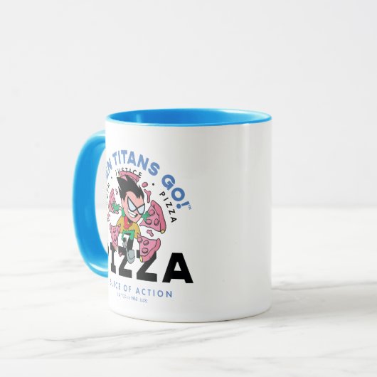 Tien Titans gaan! Robin "Truth Justice Pizza" Mok (Voorkant links)
