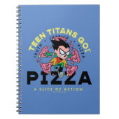 Tien Titans gaan! Robin "Truth Justice Pizza" Notitieboek (Voorkant)