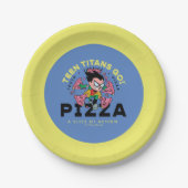 Tien Titans gaan! Robin "Truth Justice Pizza" Papieren Bordje (Voorkant)